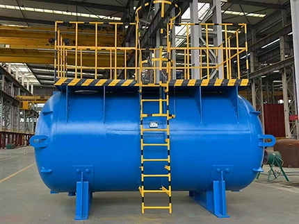 수평 유리 라이닝 저장 탱크