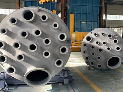 백색 에나멜 유리 라이닝 다중 노즐 반응기 커버