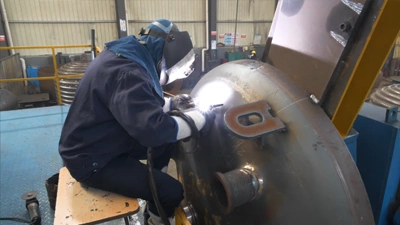 노즐 수동 용접